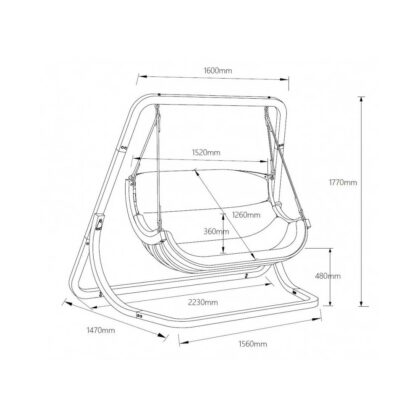 Lai kiiktool alusega (punakaspruun)