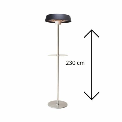 Infrapuna soojuskiirgur SATURN jala ja alusega (must), 2000W