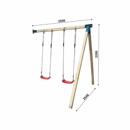 Laste mängumaja MATILDE XL kahe kiigega