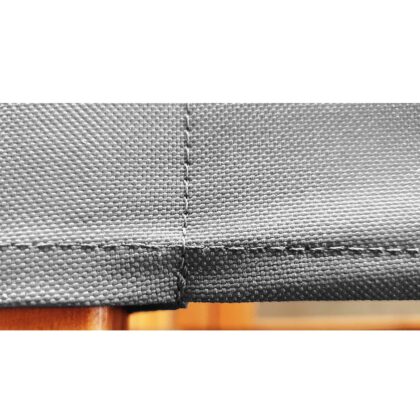 Immutatud puidust liivakast katusega, 140×140 cm (hall)