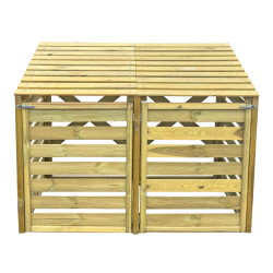 Puidust prügikastide kuur, kahekohaline