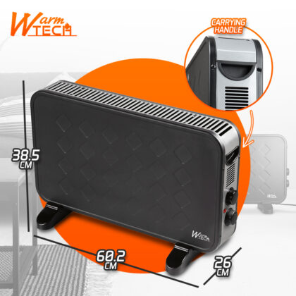 Elektriline kütteseade, 2000 W, must - Image 5