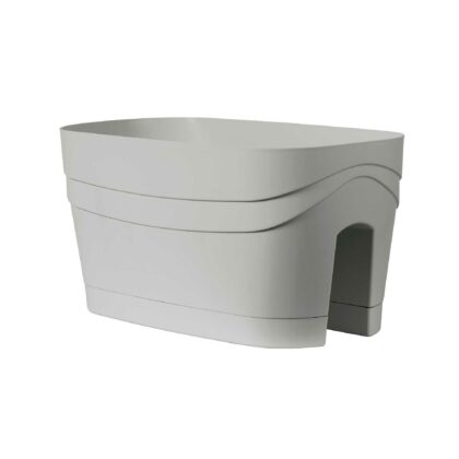 Lillepott rõdule, 55 cm, helehall