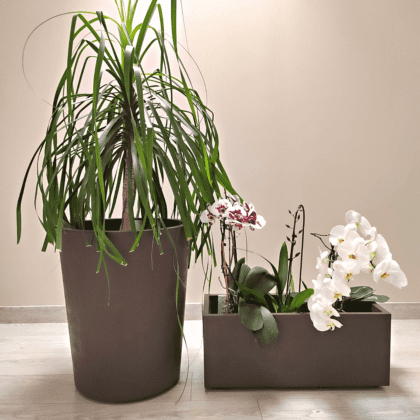 Lillepott veepaagiga, 53 cm, Graniit