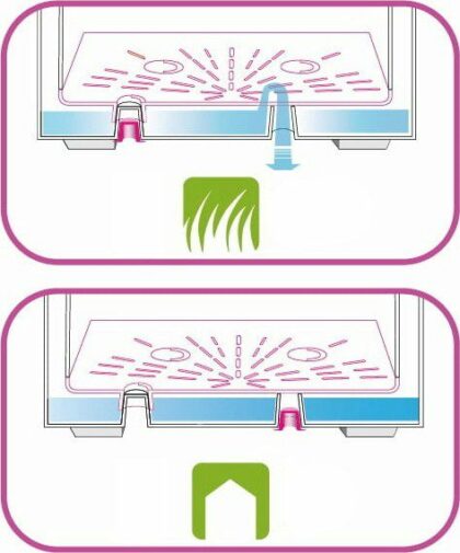 Lillepott veepaagiga, 25 cm, Antratsiit