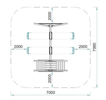 Kahe kiigega mänguväljak JONAS