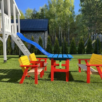Puidust laste aiamööbel (värviline)