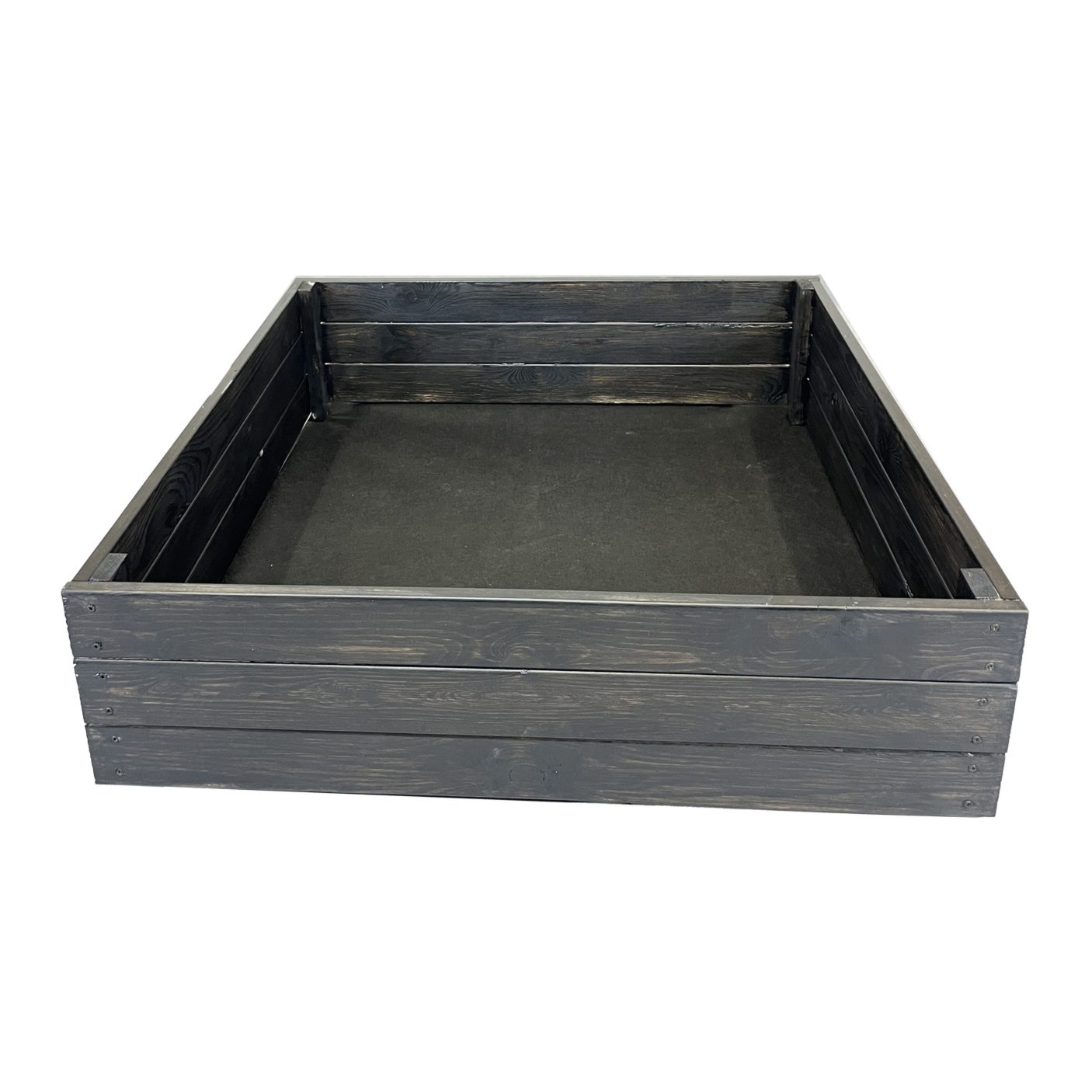 Puidust peenrakast 90 x 90 x 27 cm, must Puidust peenrakast 90 x 90 x 27 cm, must