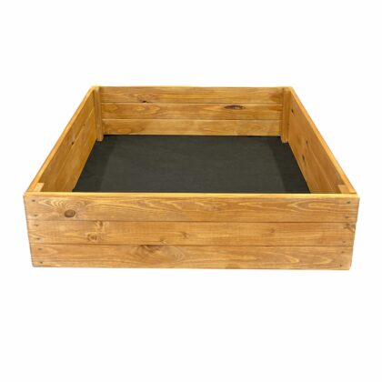 Puidust peenrakast 90 x 90 x 27 cm, pruun