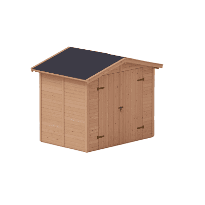 Puidust kuur BASIL 3,95 m2, pruuni immutusega