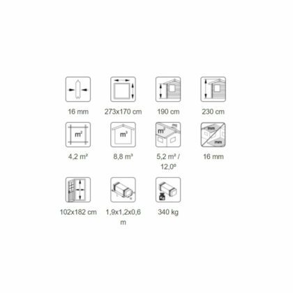 Puidust kuur LEIF, 4,5 m2