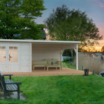 Puidust aiamaja ELLA, 8,7 + 10,0 m2