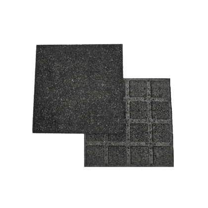 Laste mänguväljakute kummist põrandakate 40 mm (must)
