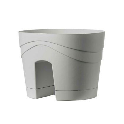 Lillepott rõdule, 30 cm, helehall