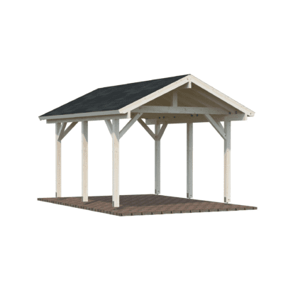 Puidust autovarjualune ROBERT, 11,7 m2