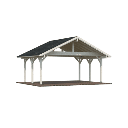 Puidust autovarjualune ROBERT, 20,6 m2