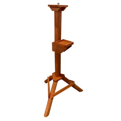 Puidust alus linnusöögimajale, lisariiuliga (pruun)