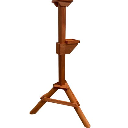 Puidust alus linnusöögimajale, lisariiuliga (pruun)