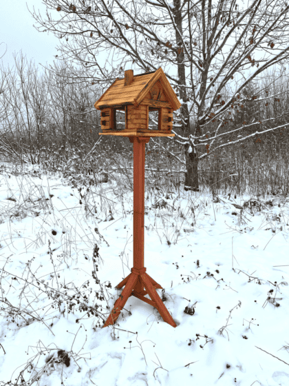Puidust linnusöögimaja, Talvike