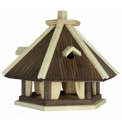 Puidust linnusöögimaja, Leevike (pruun)