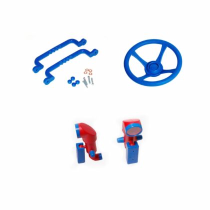 Plastikust mänguasjade komplekt, seikleja (sinine)