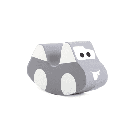 Pehme kiikuv mänguklots AUTO, hall