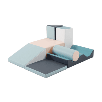 Pehmete mänguklotside komplekt KONN, pastelne