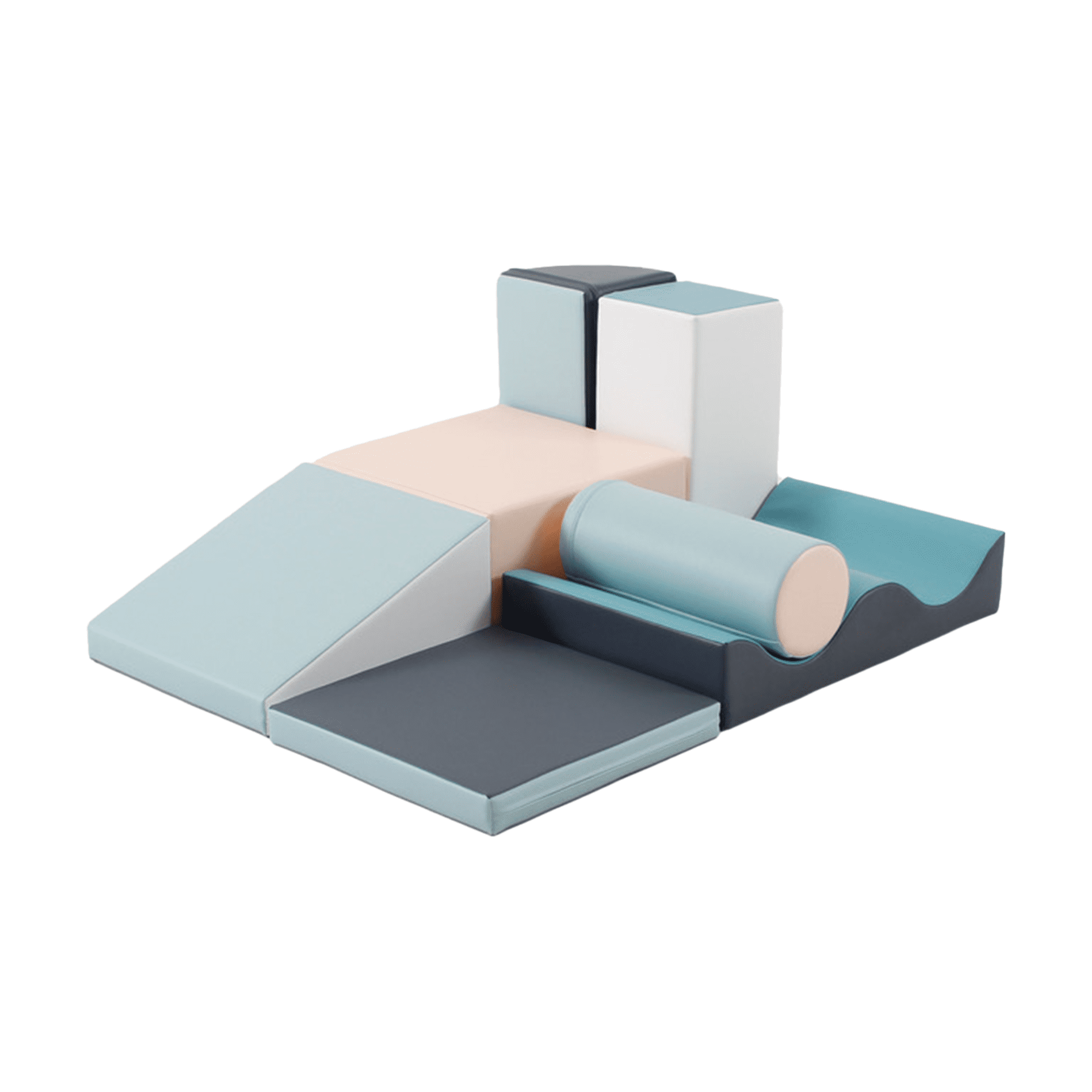 Pehmete mänguklotside komplekt KONN, pastelne Pehmete mänguklotside komplekt KONN, pastelne