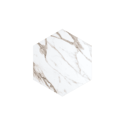 Dekoratiivpaneel Hexagon, 30x30 cm, White Marble