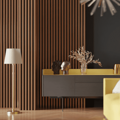 Akustiline seinapaneel, 265 x 17,2 cm, Copper