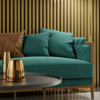 Akustiline seinapaneel, 265 x 17,2 cm, Gold