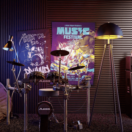 Akustiline seinapaneel, 265 x 30 cm, Black