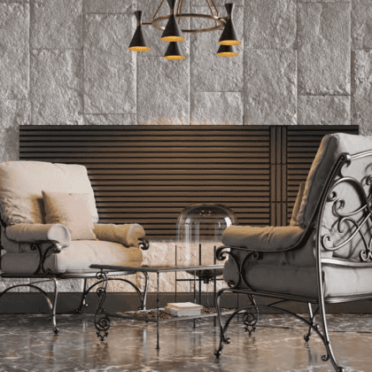 Akustiline seinapaneel, 265 x 30 cm, Black