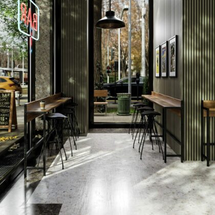 Akustiline seinapaneel, 265 x 30 cm, Olive