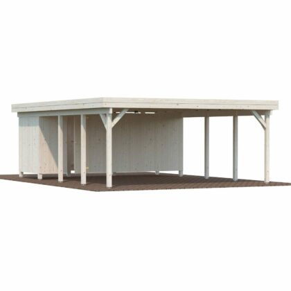 Puidust autovarjualune KARL, 40,6 m2