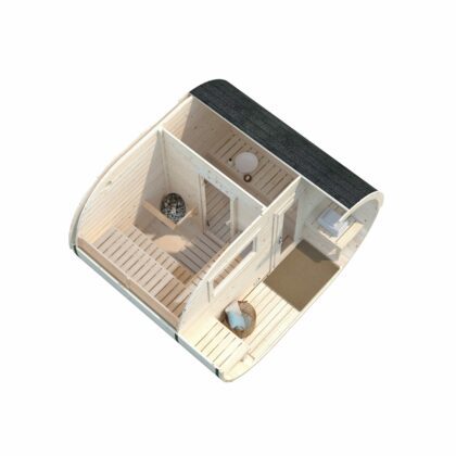 Puidust välisaun ANETE, 3+1,5m2