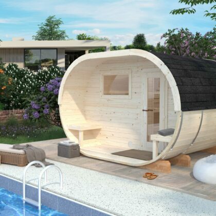 Puidust välisaun ANETE, 3+1,5m2