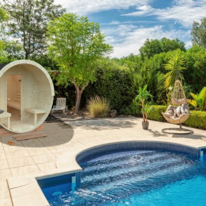 Puidust välisaun ANITA, 1,3+0,7 m2