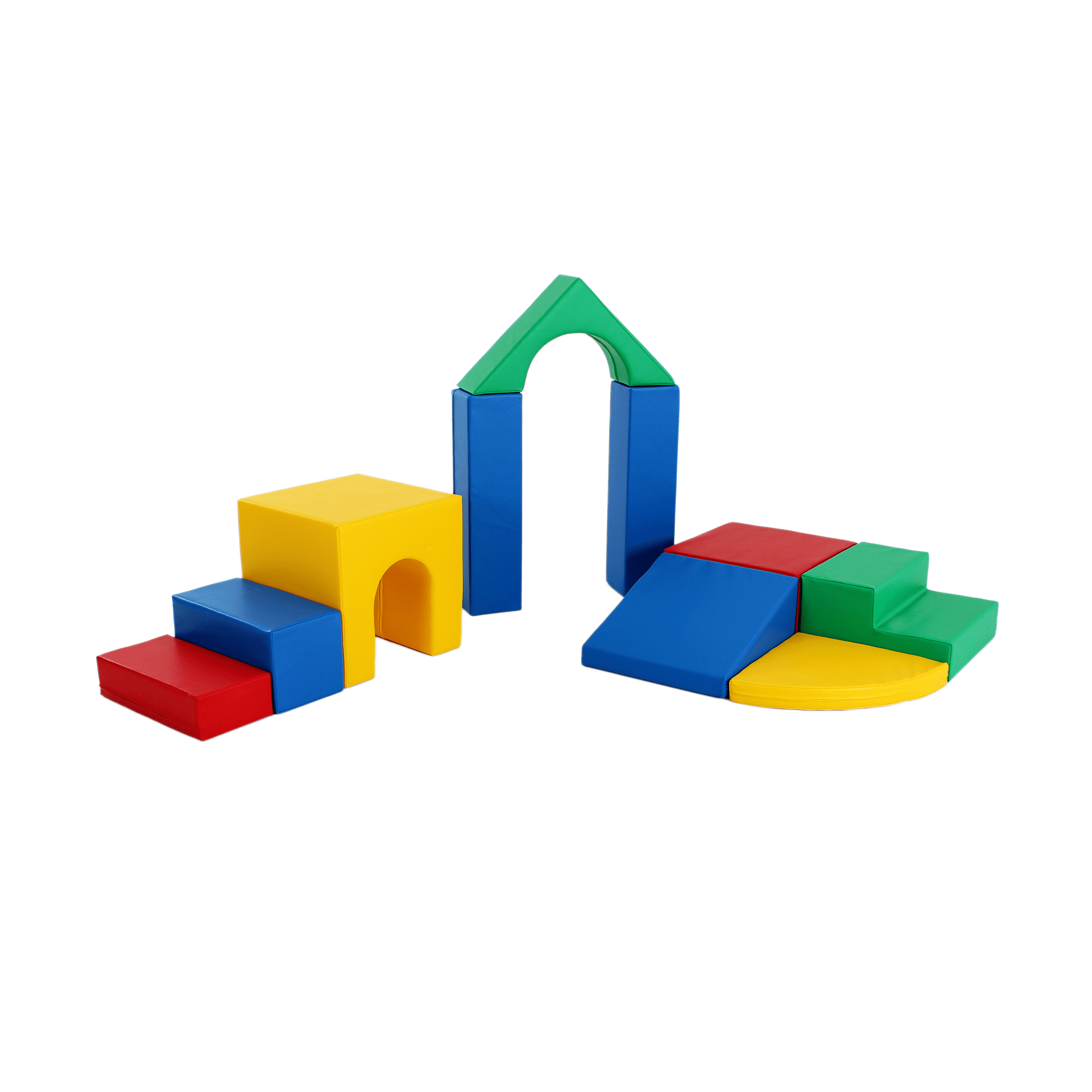 Pehmete mänguklotside komplekt TORN, värviline-tume Pehmete mänguklotside komplekt TORN, värviline-tume