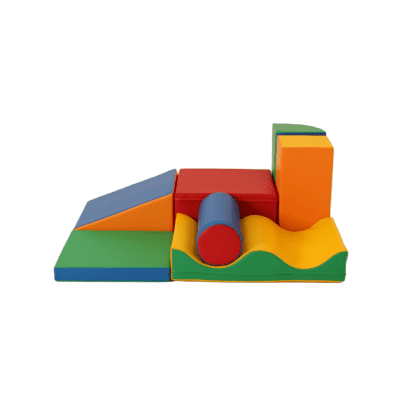 Pehmete mänguklotside komplekt KONN, värviline