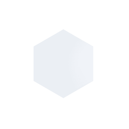 Dekoratiivpaneel Hexagon, 30x30 cm, White