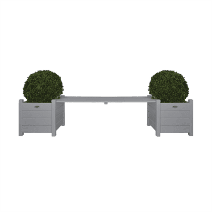 Puidust aiapink taimekastidega