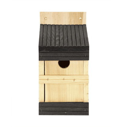 Linnu puidust pesakast, Kärbsenäpp (must)