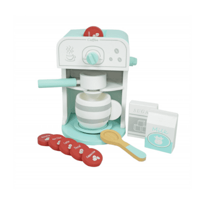 Puidust laste kohvimasina komplekt