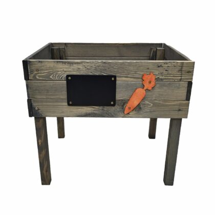 Laste kõrgendatud puidust taimekast PORGAND, hall