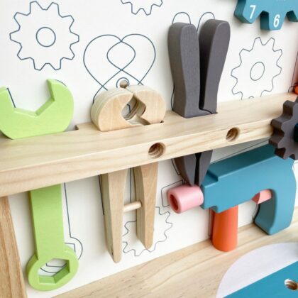 Laste puidust tööriistalaud