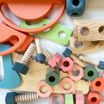 Laste puidust tööriistalaud