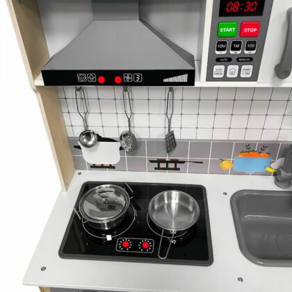 Helidega puidust mänguköök NORMAN