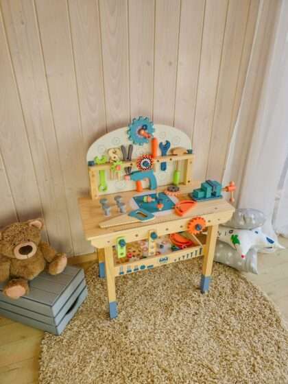 Laste puidust tööriistalaud