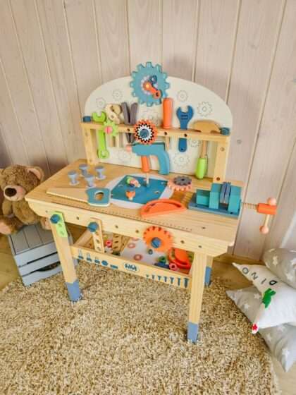 Laste puidust tööriistalaud